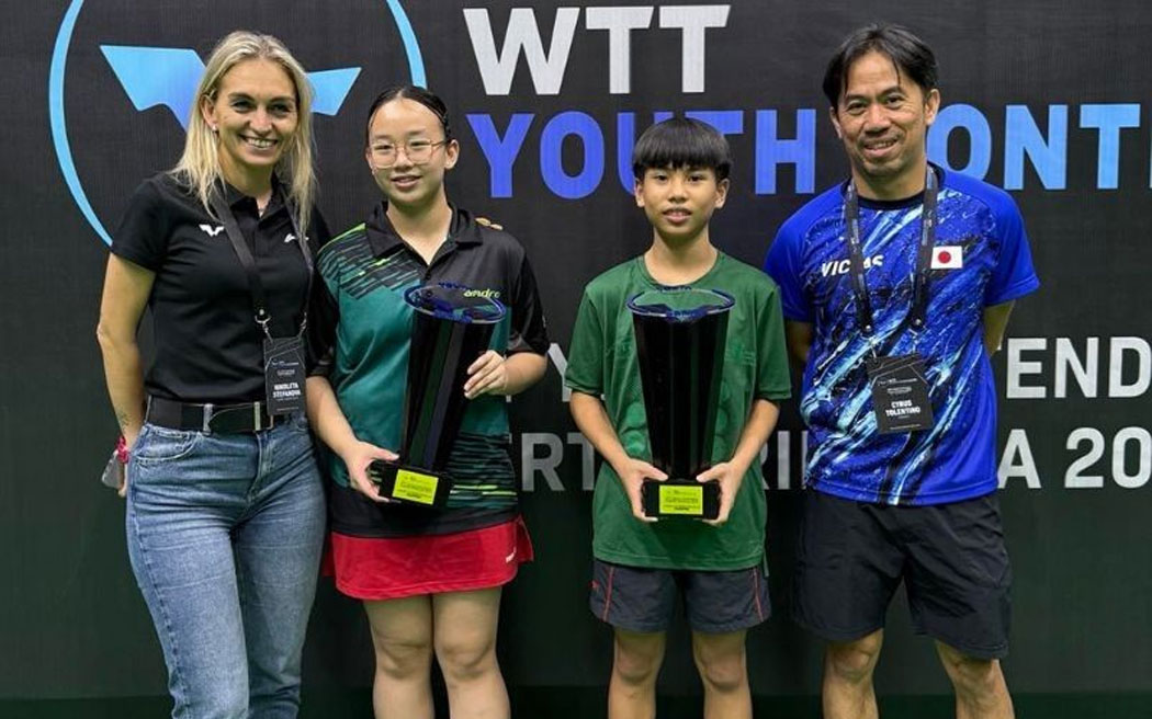 Ducanes, Banas crowned U15 mixed doubles champ in World Table Tennis youth tilt