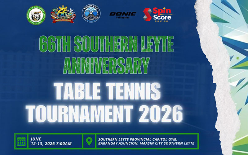 View details about our 66TH SOUTHERN LEYTE ANNIVERSARY TABLE TENNIS TOURNAMENT 2026