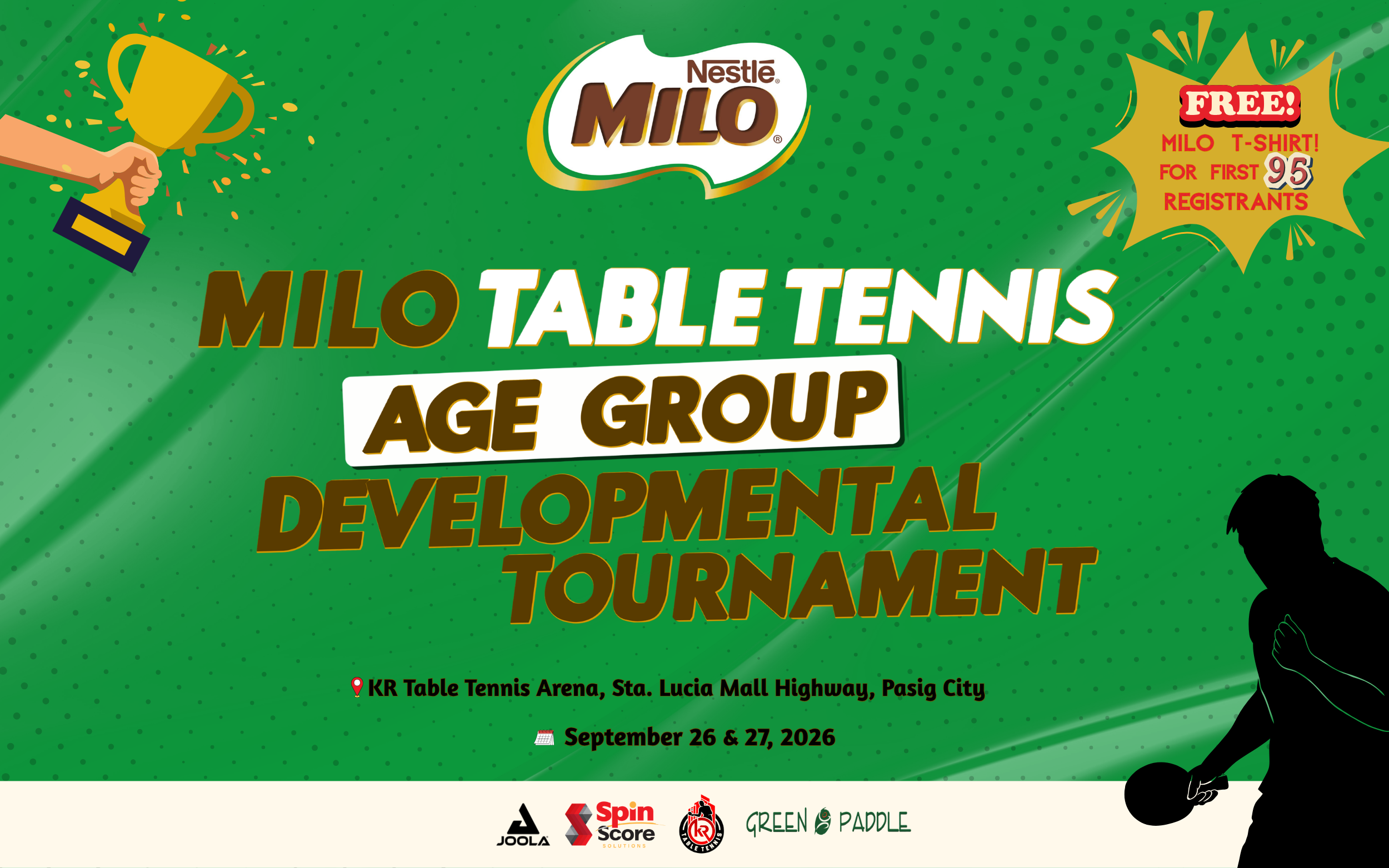 Milo Table Tennis Age Group Developmental Tournament