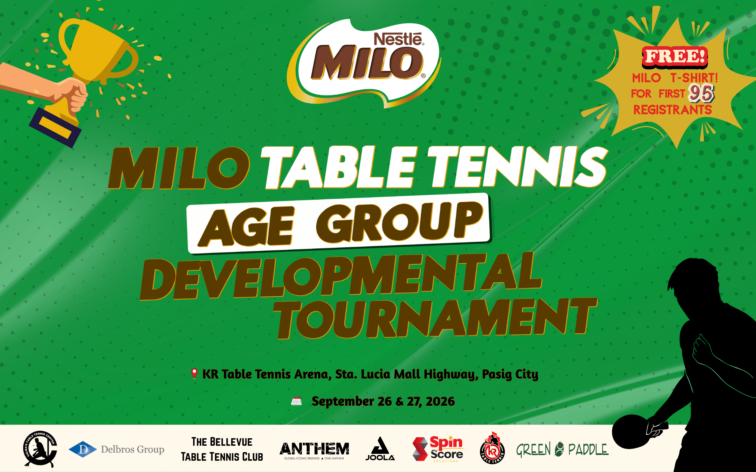 Milo Table Tennis Age Group Developmental Tournament